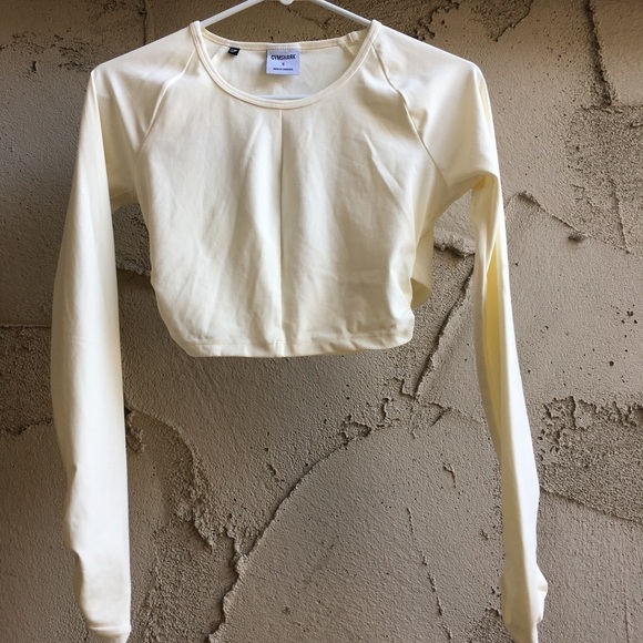 RARE Gymshark Whitney Simmons Long Sleeve Crop Top - Picture 2 of 7